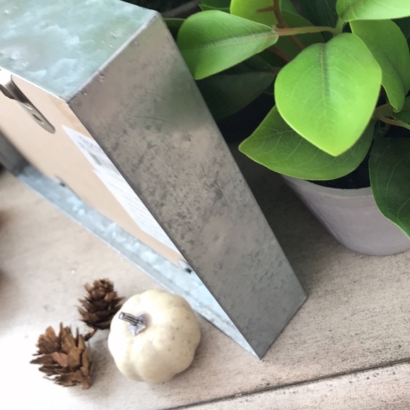 Rustic Farmhouse Fall wood and galvanized metal decor sign - Picture 8 of 12